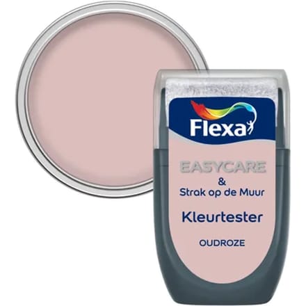 Flexa Strak Op De Muur Verftester - Mat - Oudroze - 30 Ml
