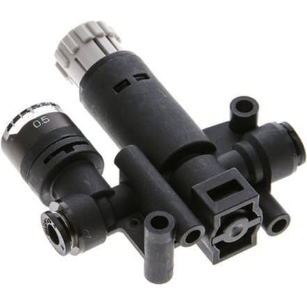 Pneumatische Drukregelaar 4mm met manometer