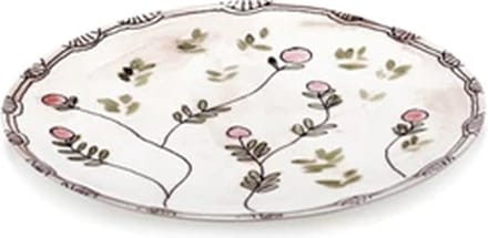 Serax Marni Midnight Flowers Mirtillo Nude plat bord D24cm roze / groen
