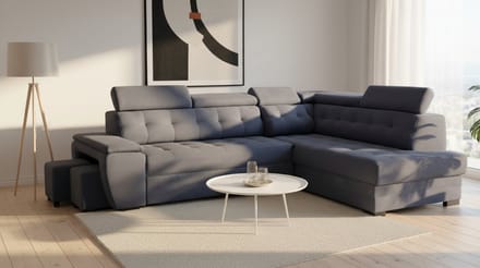 Luxe Uitschuifbare Slaapbank – 277x180x100 cm – Industrohome