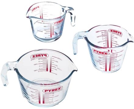 Maatbeker, Set van 3 Stuks - Pyrex | Classic Prepware