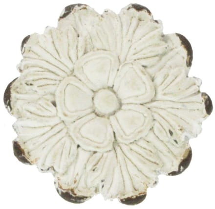 Deurknop Bloem – Wit – Ø4,2×6 cm – Elegant & Decoratief