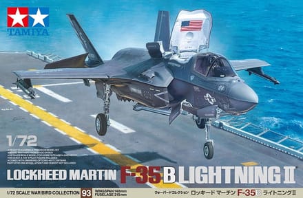 Tamiya Modelbouwpakket Militaire voertuigen - 60793 Lockheed Martin F-35B Lightning II - Straaljager Plastic - 1:72 - Modelbouw