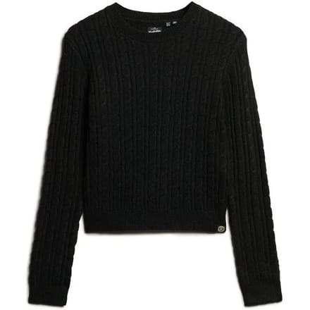 Superdry FITTED CABLE CREW NECK JUMPER Dames Trui - Maat S