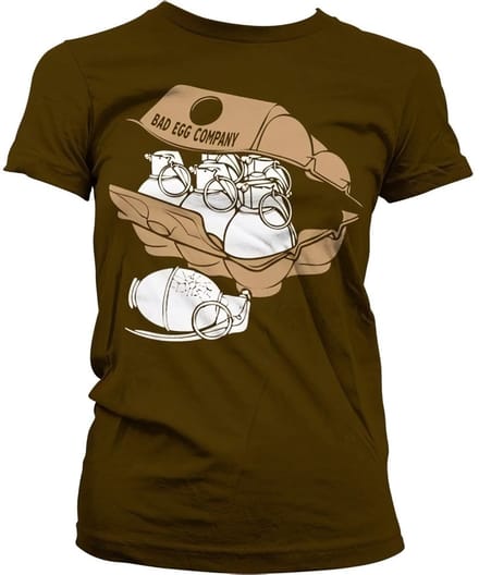 Hybris Bad Eggs Company Girly Tee dames-T-shirt bruin
