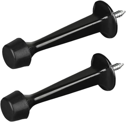 Dailygoods- Deurstopper Wandmontage - Zinklegering - Rubber Buffer - 2 Stuks - 73 mm - Bescherming voor Deuren en Muren - Deurbuffer