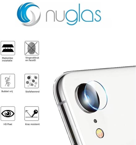 NuGlas camera lens protector voor iPhone 16e - Beschermglas iPhone - Tempered Glass