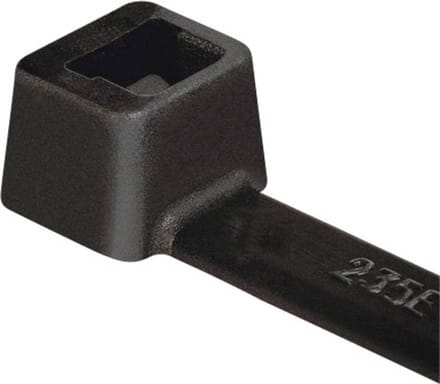 HellermannTyton 111-02358 T18I-PA66HS-BK Kabelbinder 145 mm 2.50 mm Zwart Hittegestabiliseerd 100 stuk(s)