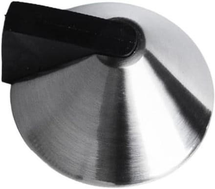 Deurstopper - Rubber buffer - Deuren Dempen - Verdikt materiaal - 8 mm dik - Geborsteld zilver