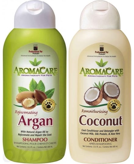 AromaCare Argan Hondenshampoo & AromaCare Coconut Milk Conditioner Voordeelbundel