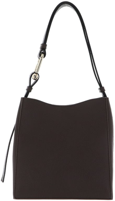 FURLA Leren schoudertas Nuvola Mini Bucket Bag Mogano donkerbruin