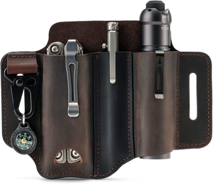 Handgemaakt Leer Schede voor Multi Tools en Messen - Organizer voor Gereedschap en Scheiden van Messen, Ideaal voor EDC Gebruik
