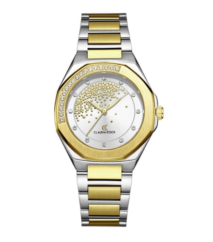 CK Starlight – Two-Tone Gold with Silver Stone-Studded Dial- ClaudiaKoch Watches CK 4323