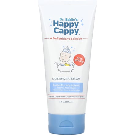 Happy Cappy, Hydraterende Crème, Geurvrij, 6 fl oz (177 ml) white