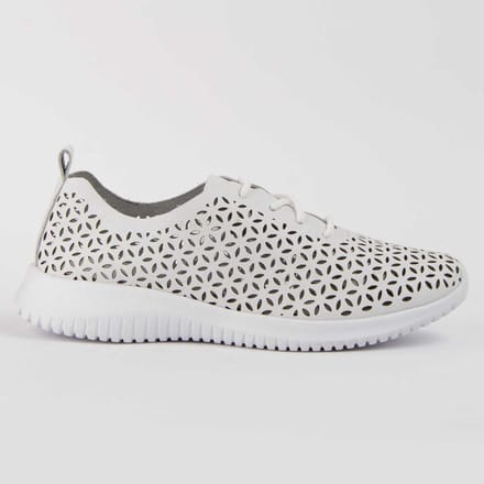 Sneaker Casual De Piel Para Mujer. Purapiel Reyza 102887 38 wit
