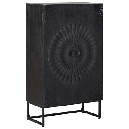 vidaXL - Highboard - Zwart - 55 - x - 30 - x - 95 - cm