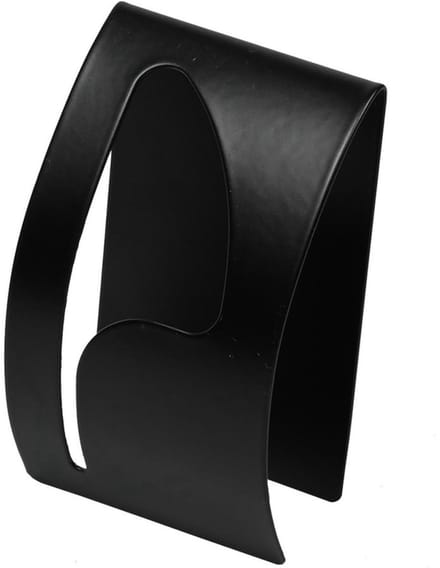 Benson Ophanghaakje - zelfklevend - zwart - ijzer - handdoek/theedoek houder