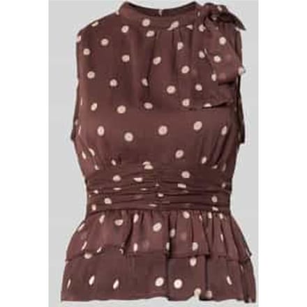 Blouse met opstaande kraag model 'Ansol'
