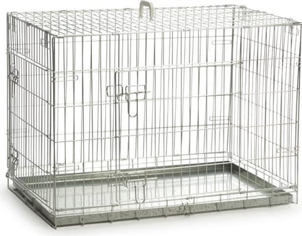 Beeztees - Hondenbench - 2 Deurs - Verzinkt - 89x60x66 cm