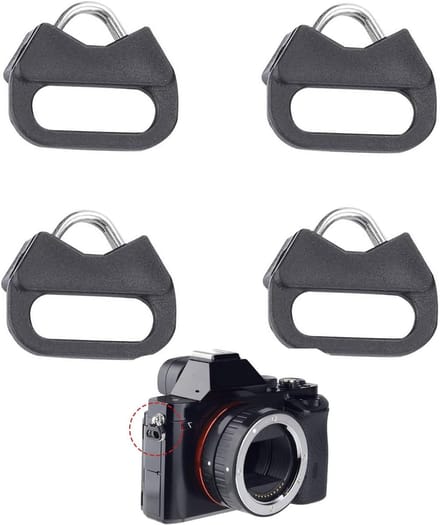 Camera Strap Hooks - 4-delige set Ringen voor Camera's, Triangle Vorm, Roestvrij Staal, Veilig en Duurzaam