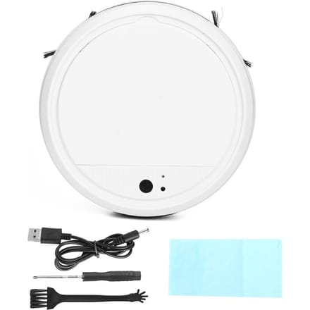 Ensemble aspirateur robot multifonction intelligent à lumière ultraviolette pour la maison blanc