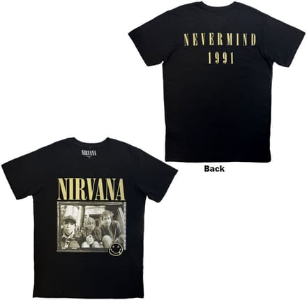 Nirvana - Nevermind '91 Hotel Photo Heren Tshirt - M - Zwart