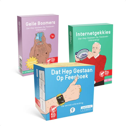 Dat Hep Gestaan Op Feesboek 3 uitbreidingen - Nederlandstalig partyspel
