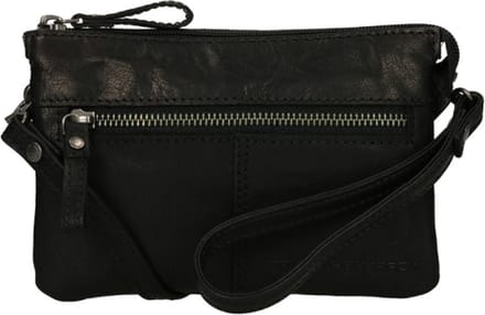 Spikes & Sparrow Bronco Crossbodytas Kleine Dames - Leer - Zwart