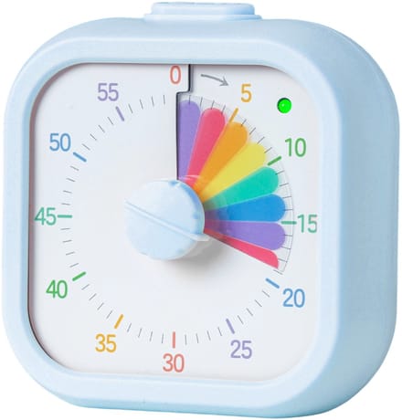 Visuele timer - regenboog - blauw