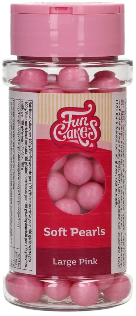 FunCakes Soft Pearls - Klein - Roze - 70 g