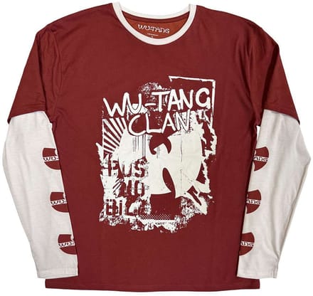 WuTang Clan - Graffiti Longsleeve shirt - S - Rood/Wit