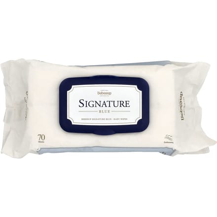 Lingettes pour bébé Bebesup, Signature Bleu, 70 lingettes blue