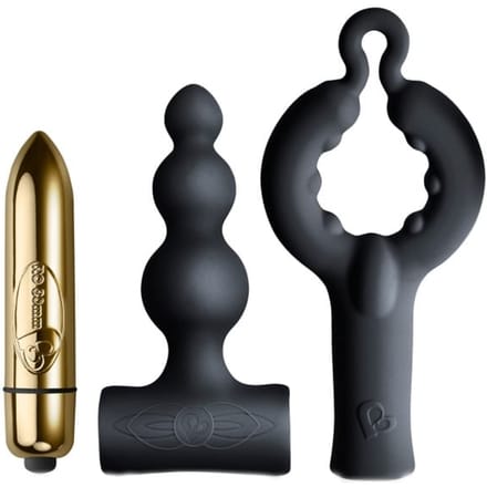 Rocks Off - Be Mine - Vibrator Cadeau Set - Bullet Vibrator met twee opzetstukken