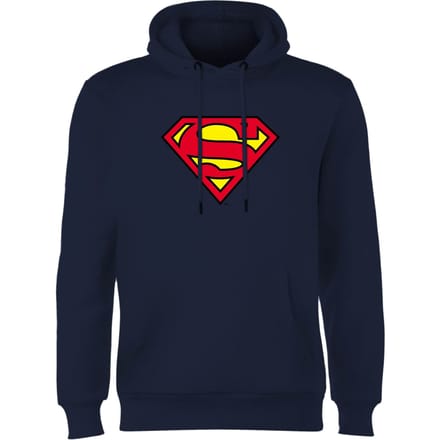 Official Superman Shield Hoodie - Navy - S