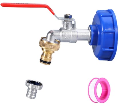 Kraan met kraanadapter voor IBC-tank