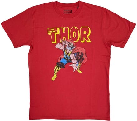 Marvel Thor - Hammer Distressed Heren T-shirt - M - Rood