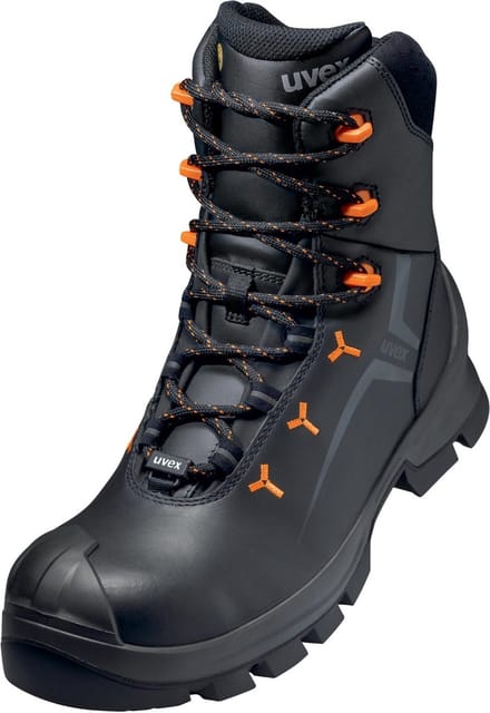 Uvex 2 laarzen S3 65303 zwart, oranje (65303)