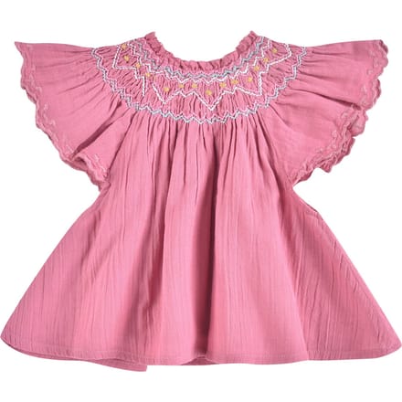 Louise Misha Blouse Flore Raspberry Taglia: 6M | Camicie Outlet | kids | Rosa