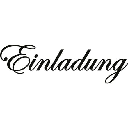 Houten stempel "Einladung"
