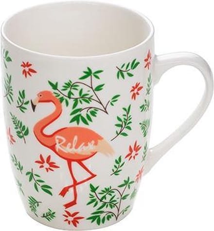 Flamingo beker 37cl d8xh10,8cm