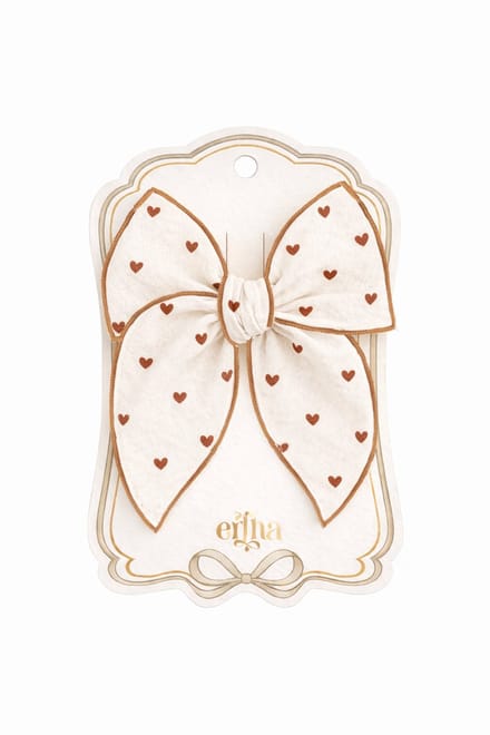 Mrs Ertha Fable Haarclip met Strik - Tiny Hearts