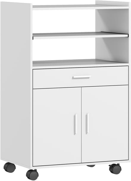 HOMCOM magnetronkast - keukenkast - 59L x 40B x 92H cm - wit