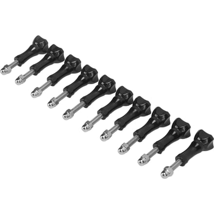 10-delige set statiefbevestigingsadapterknop met lange duimschroeven en moer voor GoPro-accessoires black