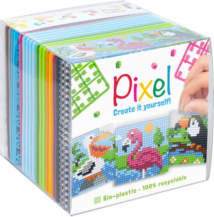 Pixelhobby kubus - tropische vogels II