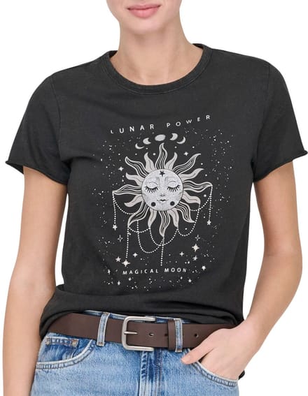 Regular fit T-shirt van puur katoen Model 'LUCY'