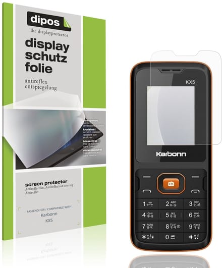 dipos – 4x Matte Beschermfolie geschikt voor Karbonn KX5 | Krasbestendige & antireflecterende Screenprotector Ultra-Thin