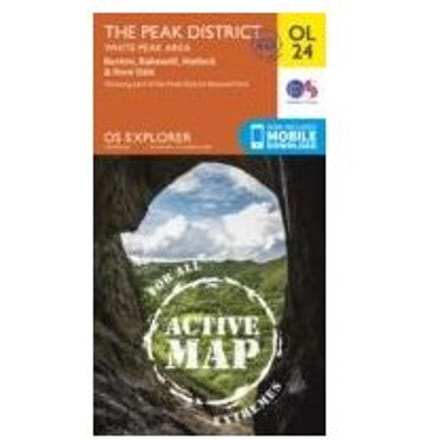 The Peak District, White Peak Area, Buxton, Bakewell, Matlock & Dove Dale - Ordnance Survey