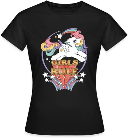 My Little Pony Retro Girls Rule Statement T-Shirt Dames