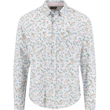 Fynch-Hatton Overhemd Premium Flower Pattern Button-Down Magnolia / male