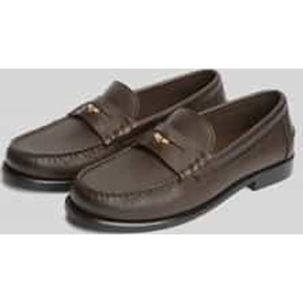 Loafers van echt rundleer met logodetail